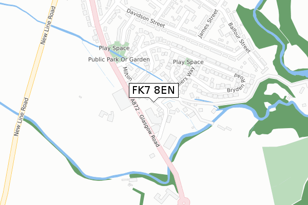 FK7 8EN map - large scale - OS Open Zoomstack (Ordnance Survey) FK7 8EN map - large scale - OS Open Zoomstack (Ordnance Survey)