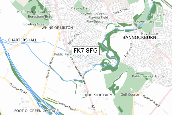 FK7 8FG map - small scale - OS Open Zoomstack (Ordnance Survey) FK7 8FG map - small scale - OS Open Zoomstack (Ordnance Survey)