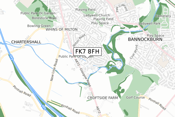 FK7 8FH map - small scale - OS Open Zoomstack (Ordnance Survey) FK7 8FH map - small scale - OS Open Zoomstack (Ordnance Survey)