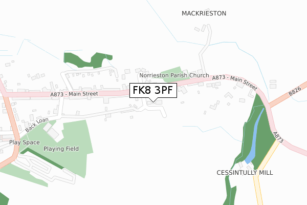 FK8 3PF map - large scale - OS Open Zoomstack (Ordnance Survey) FK8 3PF map - large scale - OS Open Zoomstack (Ordnance Survey)