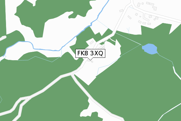 FK8 3XQ map - large scale - OS Open Zoomstack (Ordnance Survey)