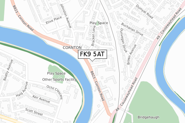 FK9 5AT map - large scale - OS Open Zoomstack (Ordnance Survey) FK9 5AT map - large scale - OS Open Zoomstack (Ordnance Survey)