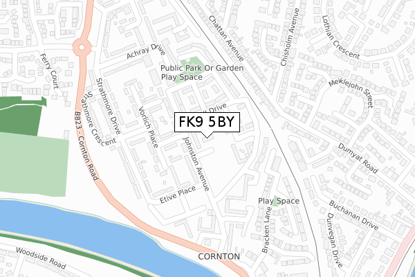 FK9 5BY map - large scale - OS Open Zoomstack (Ordnance Survey) FK9 5BY map - large scale - OS Open Zoomstack (Ordnance Survey)
