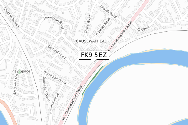 FK9 5EZ map - large scale - OS Open Zoomstack (Ordnance Survey) FK9 5EZ map - large scale - OS Open Zoomstack (Ordnance Survey)