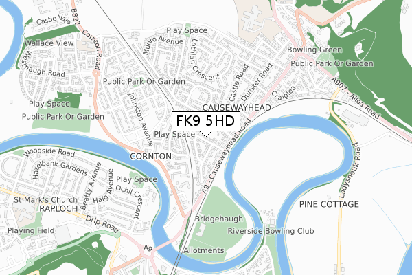 FK9 5HD map - small scale - OS Open Zoomstack (Ordnance Survey) FK9 5HD map - small scale - OS Open Zoomstack (Ordnance Survey)