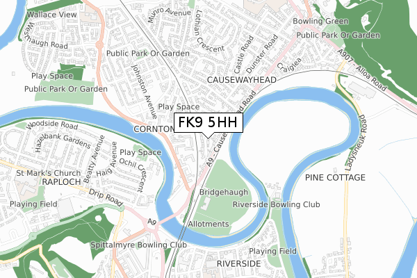 FK9 5HH map - small scale - OS Open Zoomstack (Ordnance Survey) FK9 5HH map - small scale - OS Open Zoomstack (Ordnance Survey)