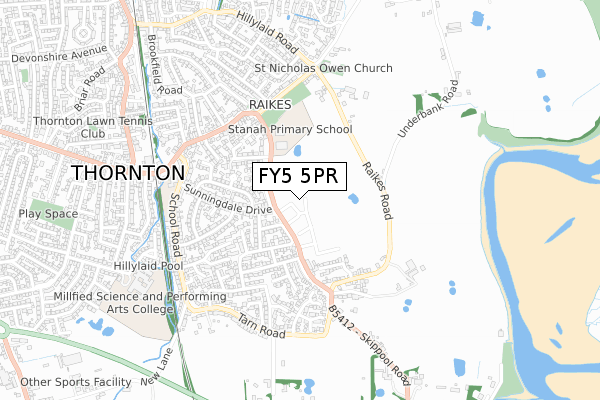 FY5 5PR map - small scale - OS Open Zoomstack (Ordnance Survey) FY5 5PR map - small scale - OS Open Zoomstack (Ordnance Survey)