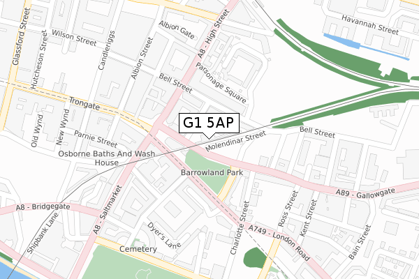 G1 5AP map - large scale - OS Open Zoomstack (Ordnance Survey) G1 5AP map - large scale - OS Open Zoomstack (Ordnance Survey)