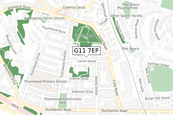 G11 7EP map - large scale - OS Open Zoomstack (Ordnance Survey) G11 7EP map - large scale - OS Open Zoomstack (Ordnance Survey)