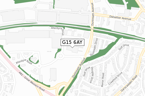 G15 6AY map - large scale - OS Open Zoomstack (Ordnance Survey) G15 6AY map - large scale - OS Open Zoomstack (Ordnance Survey)