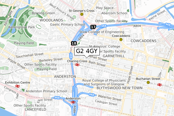 G2 4GY map - small scale - OS Open Zoomstack (Ordnance Survey) G2 4GY map - small scale - OS Open Zoomstack (Ordnance Survey)