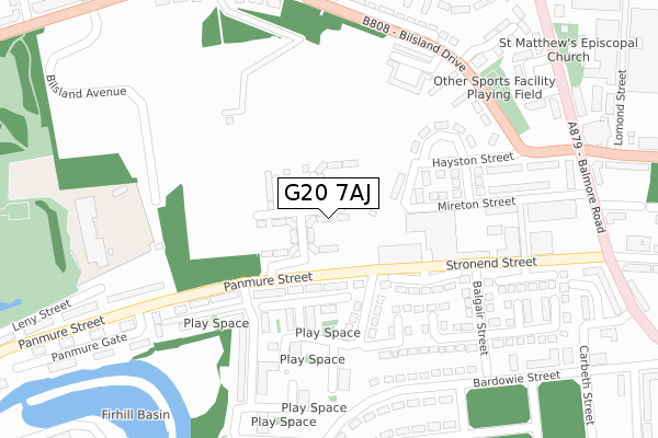 G20 7AJ map - large scale - OS Open Zoomstack (Ordnance Survey) G20 7AJ map - large scale - OS Open Zoomstack (Ordnance Survey)