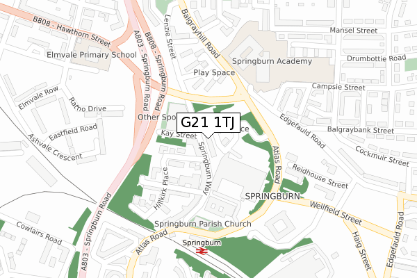G21 1TJ map - large scale - OS Open Zoomstack (Ordnance Survey) G21 1TJ map - large scale - OS Open Zoomstack (Ordnance Survey)
