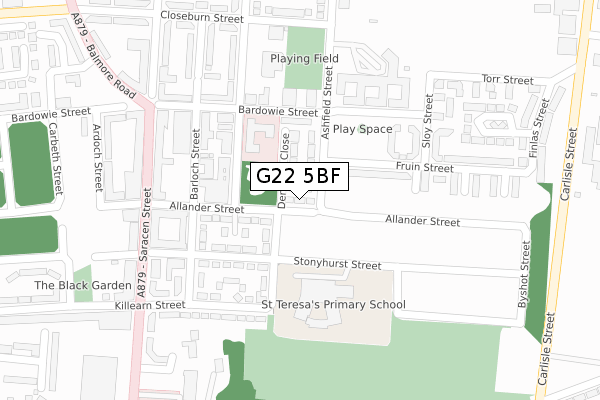 G22 5BF map - large scale - OS Open Zoomstack (Ordnance Survey) G22 5BF map - large scale - OS Open Zoomstack (Ordnance Survey)