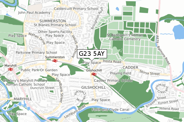 G23 5AY map - small scale - OS Open Zoomstack (Ordnance Survey) G23 5AY map - small scale - OS Open Zoomstack (Ordnance Survey)