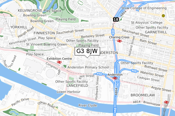 G3 8JW map - small scale - OS Open Zoomstack (Ordnance Survey) G3 8JW map - small scale - OS Open Zoomstack (Ordnance Survey)