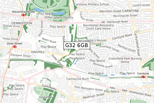 G32 6GB map - small scale - OS Open Zoomstack (Ordnance Survey)