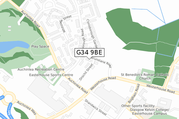 G34 9BE map - large scale - OS Open Zoomstack (Ordnance Survey) G34 9BE map - large scale - OS Open Zoomstack (Ordnance Survey)
