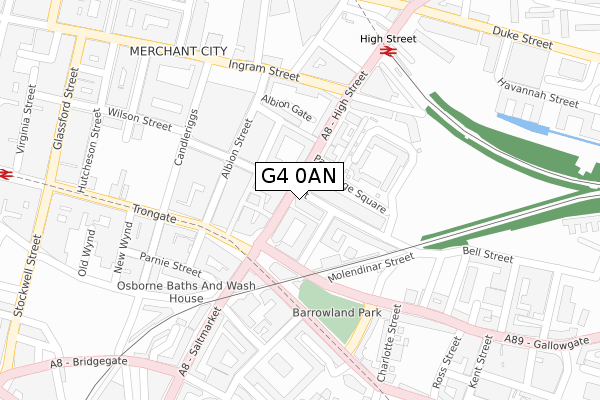 G4 0AN map - large scale - OS Open Zoomstack (Ordnance Survey) G4 0AN map - large scale - OS Open Zoomstack (Ordnance Survey)