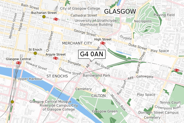 G4 0AN map - small scale - OS Open Zoomstack (Ordnance Survey) G4 0AN map - small scale - OS Open Zoomstack (Ordnance Survey)