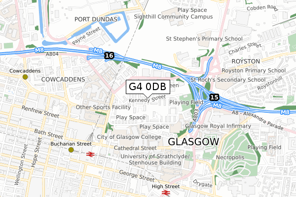 G4 0DB map - small scale - OS Open Zoomstack (Ordnance Survey) G4 0DB map - small scale - OS Open Zoomstack (Ordnance Survey)