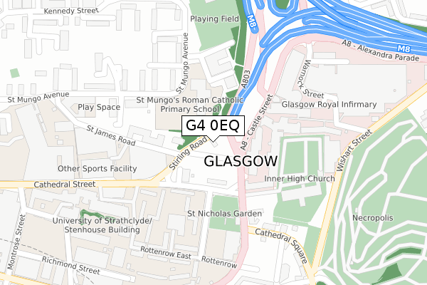 G4 0EQ map - large scale - OS Open Zoomstack (Ordnance Survey) G4 0EQ map - large scale - OS Open Zoomstack (Ordnance Survey)