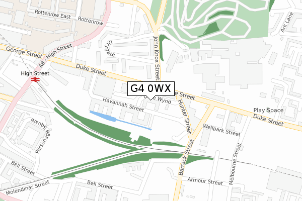 G4 0WX map - large scale - OS Open Zoomstack (Ordnance Survey) G4 0WX map - large scale - OS Open Zoomstack (Ordnance Survey)