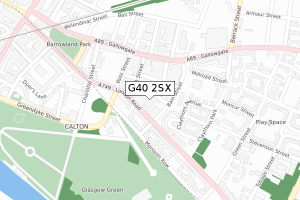 G40 2SX map - large scale - OS Open Zoomstack (Ordnance Survey) G40 2SX map - large scale - OS Open Zoomstack (Ordnance Survey)