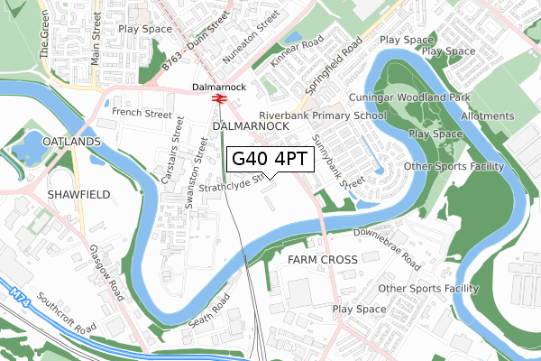 G40 4PT map - small scale - OS Open Zoomstack (Ordnance Survey) G40 4PT map - small scale - OS Open Zoomstack (Ordnance Survey)