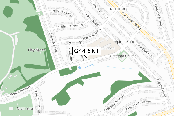 G44 5NT map - large scale - OS Open Zoomstack (Ordnance Survey) G44 5NT map - large scale - OS Open Zoomstack (Ordnance Survey)