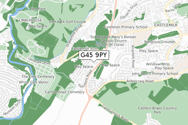 G45 9PY map - small scale - OS Open Zoomstack (Ordnance Survey) G45 9PY map - small scale - OS Open Zoomstack (Ordnance Survey)
