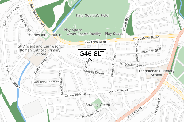 G46 8LT map - large scale - OS Open Zoomstack (Ordnance Survey) G46 8LT map - large scale - OS Open Zoomstack (Ordnance Survey)