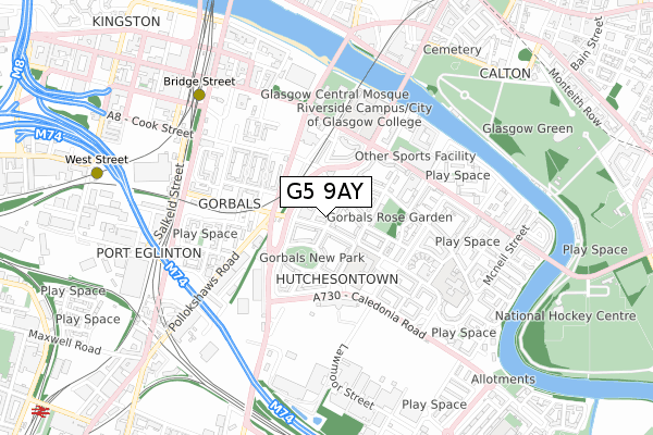 G5 9AY map - small scale - OS Open Zoomstack (Ordnance Survey) G5 9AY map - small scale - OS Open Zoomstack (Ordnance Survey)