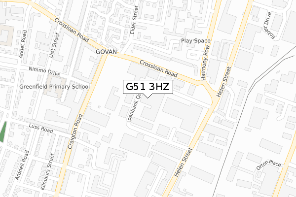 G51 3HZ map - large scale - OS Open Zoomstack (Ordnance Survey) G51 3HZ map - large scale - OS Open Zoomstack (Ordnance Survey)