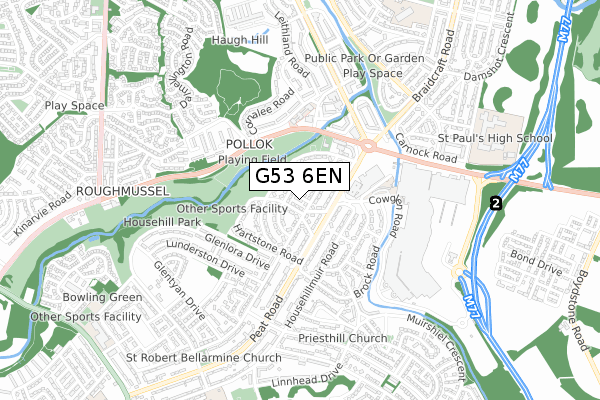G53 6EN map - small scale - OS Open Zoomstack (Ordnance Survey)