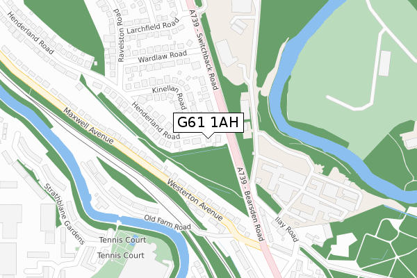 G61 1AH map - large scale - OS Open Zoomstack (Ordnance Survey) G61 1AH map - large scale - OS Open Zoomstack (Ordnance Survey)