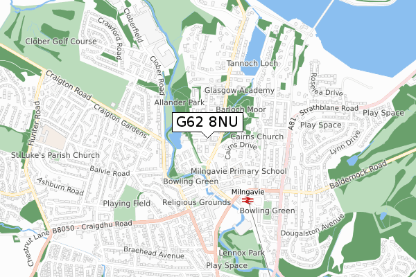 G62 8NU map - small scale - OS Open Zoomstack (Ordnance Survey) G62 8NU map - small scale - OS Open Zoomstack (Ordnance Survey)