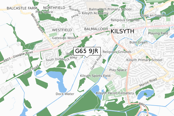 G65 9JR map - small scale - OS Open Zoomstack (Ordnance Survey) G65 9JR map - small scale - OS Open Zoomstack (Ordnance Survey)