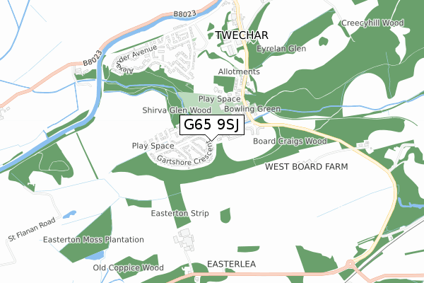 G65 9SJ map - small scale - OS Open Zoomstack (Ordnance Survey) G65 9SJ map - small scale - OS Open Zoomstack (Ordnance Survey)