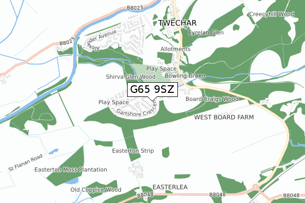G65 9SZ map - small scale - OS Open Zoomstack (Ordnance Survey) G65 9SZ map - small scale - OS Open Zoomstack (Ordnance Survey)