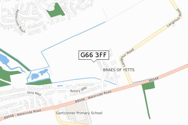 G66 3FF map - large scale - OS Open Zoomstack (Ordnance Survey)