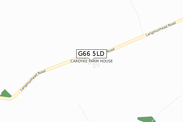 G66 5LD map - large scale - OS Open Zoomstack (Ordnance Survey)