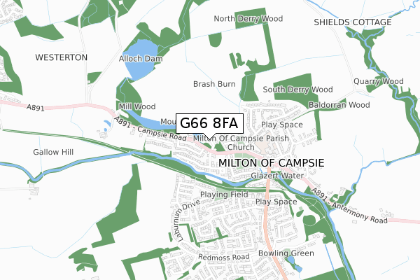 G66 8FA map - small scale - OS Open Zoomstack (Ordnance Survey) G66 8FA map - small scale - OS Open Zoomstack (Ordnance Survey)