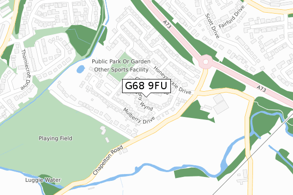 G68 9FU map - large scale - OS Open Zoomstack (Ordnance Survey)