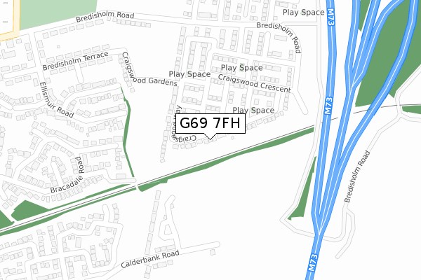 G69 7FH map - large scale - OS Open Zoomstack (Ordnance Survey) G69 7FH map - large scale - OS Open Zoomstack (Ordnance Survey)