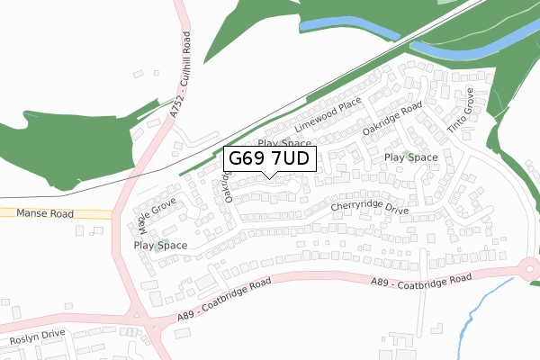 G69 7UD map - large scale - OS Open Zoomstack (Ordnance Survey) G69 7UD map - large scale - OS Open Zoomstack (Ordnance Survey)