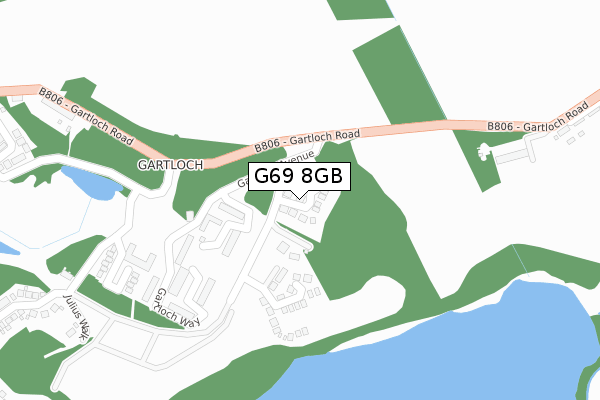 G69 8GB map - large scale - OS Open Zoomstack (Ordnance Survey)