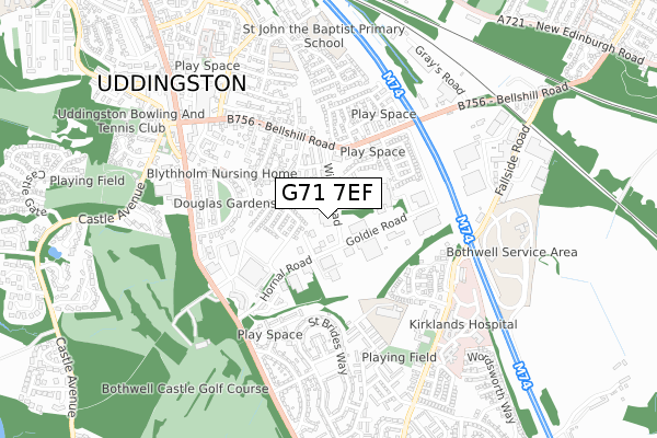 G71 7EF map - small scale - OS Open Zoomstack (Ordnance Survey) G71 7EF map - small scale - OS Open Zoomstack (Ordnance Survey)