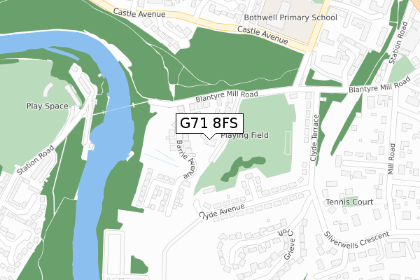 G71 8FS map - large scale - OS Open Zoomstack (Ordnance Survey) G71 8FS map - large scale - OS Open Zoomstack (Ordnance Survey)