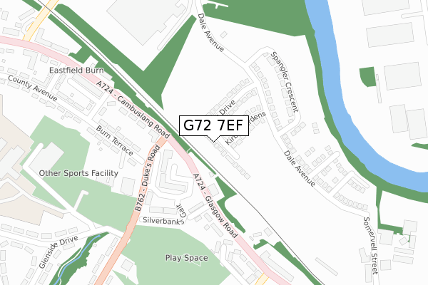 G72 7EF map - large scale - OS Open Zoomstack (Ordnance Survey) G72 7EF map - large scale - OS Open Zoomstack (Ordnance Survey)